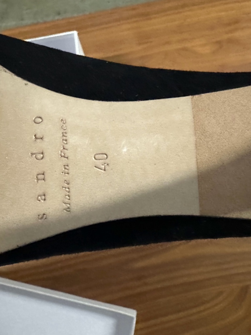 Sandro Black Pointed Toe Suede Pumps - Picture 2 of 3